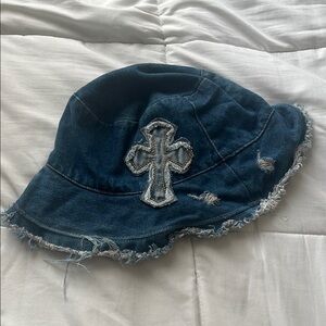 Custom denim bucket hat